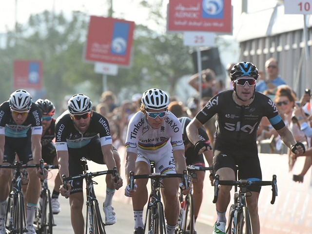 Elia viviani wins Abu Dhabi stage 2